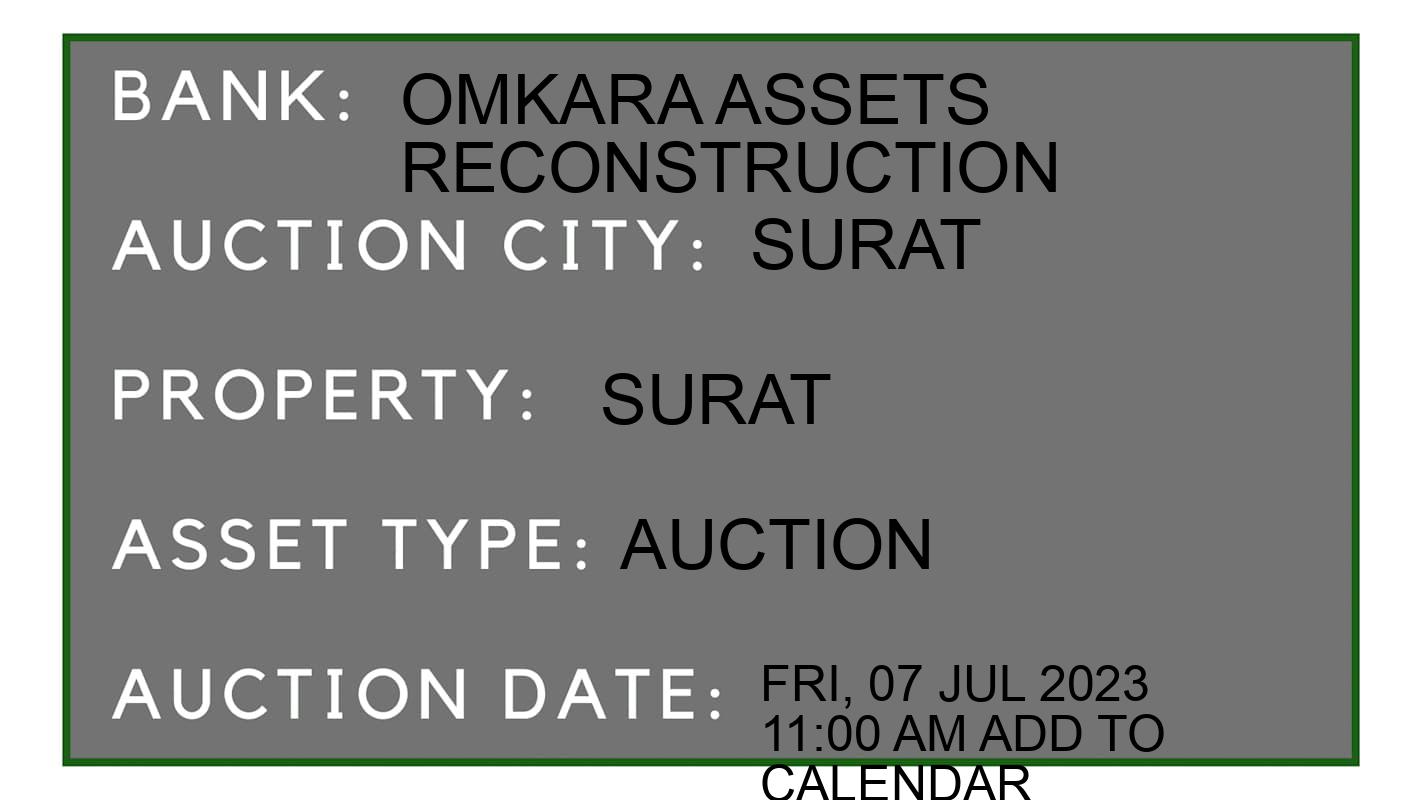 Auction Bank India - ID No: 152958 - omkara assets reconstruction Auction of omkara assets reconstruction