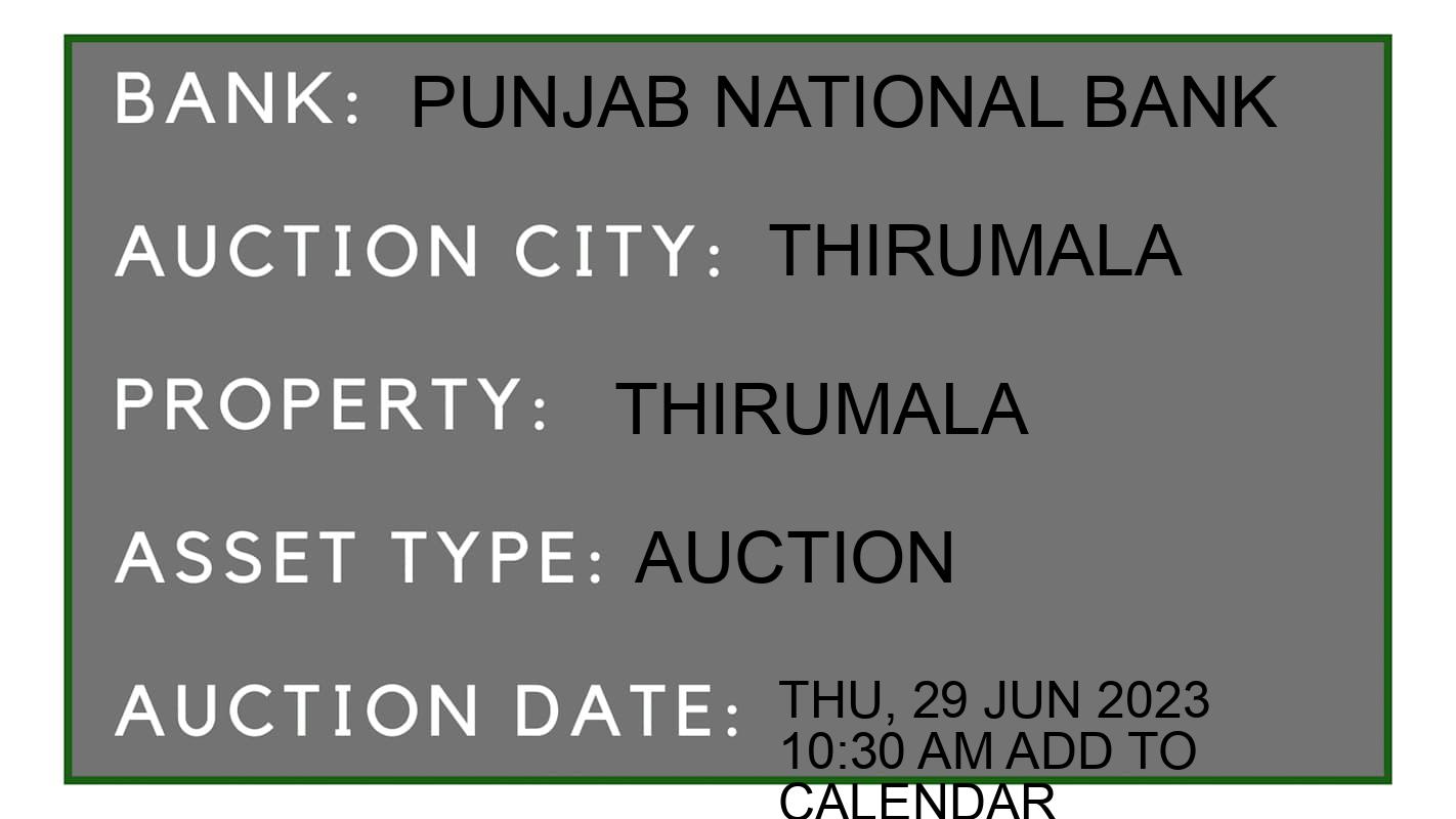 Auction Bank India - ID No: 152969 - Punjab National Bank Auction of Punjab National Bank