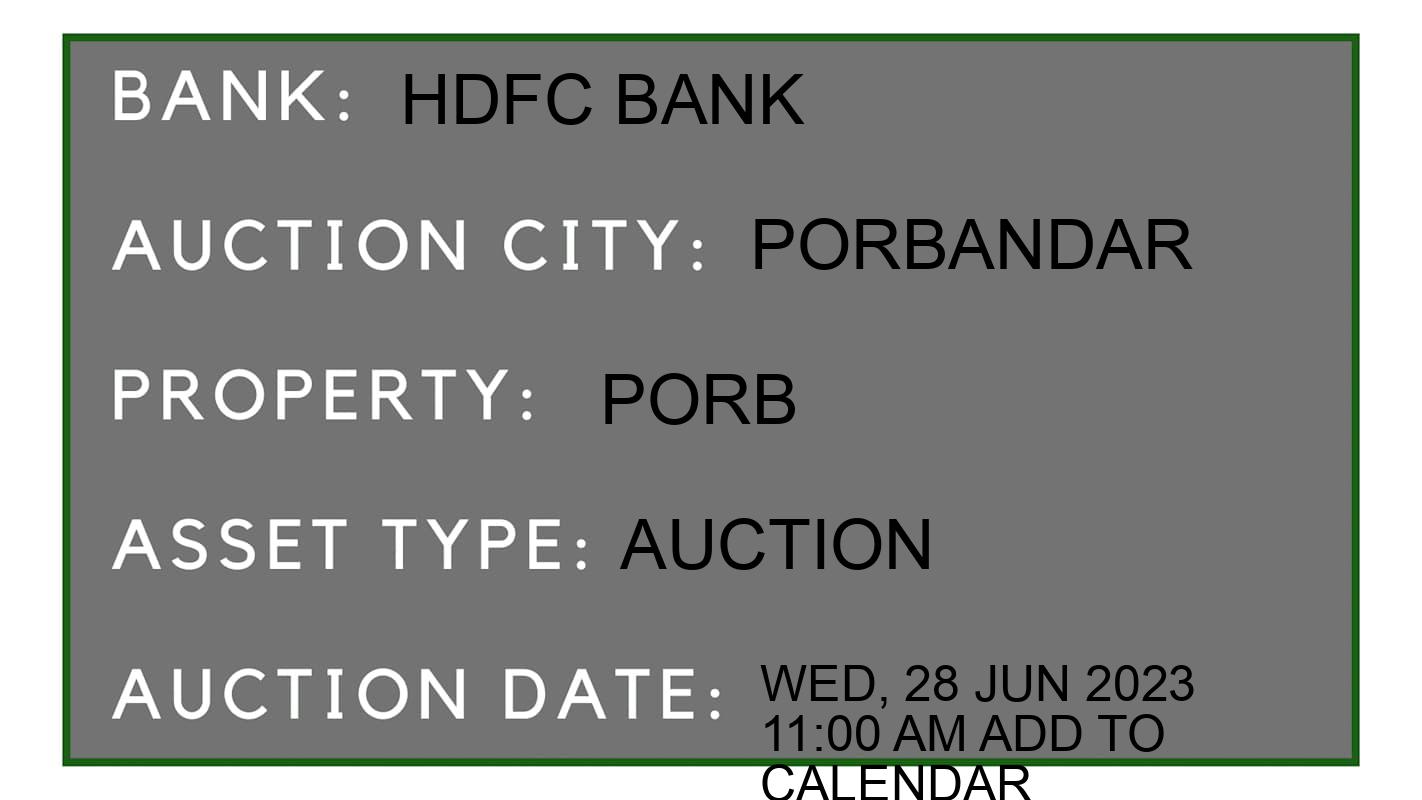 Auction Bank India - ID No: 153072 - HDFC Bank Auction of HDFC Bank