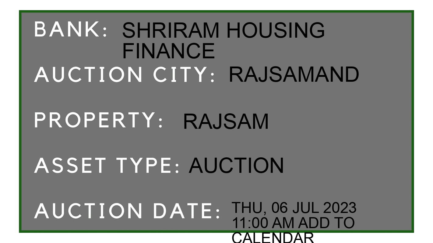 Auction Bank India - ID No: 153084 - Shriram Housing Finance Auction of Shriram Housing Finance