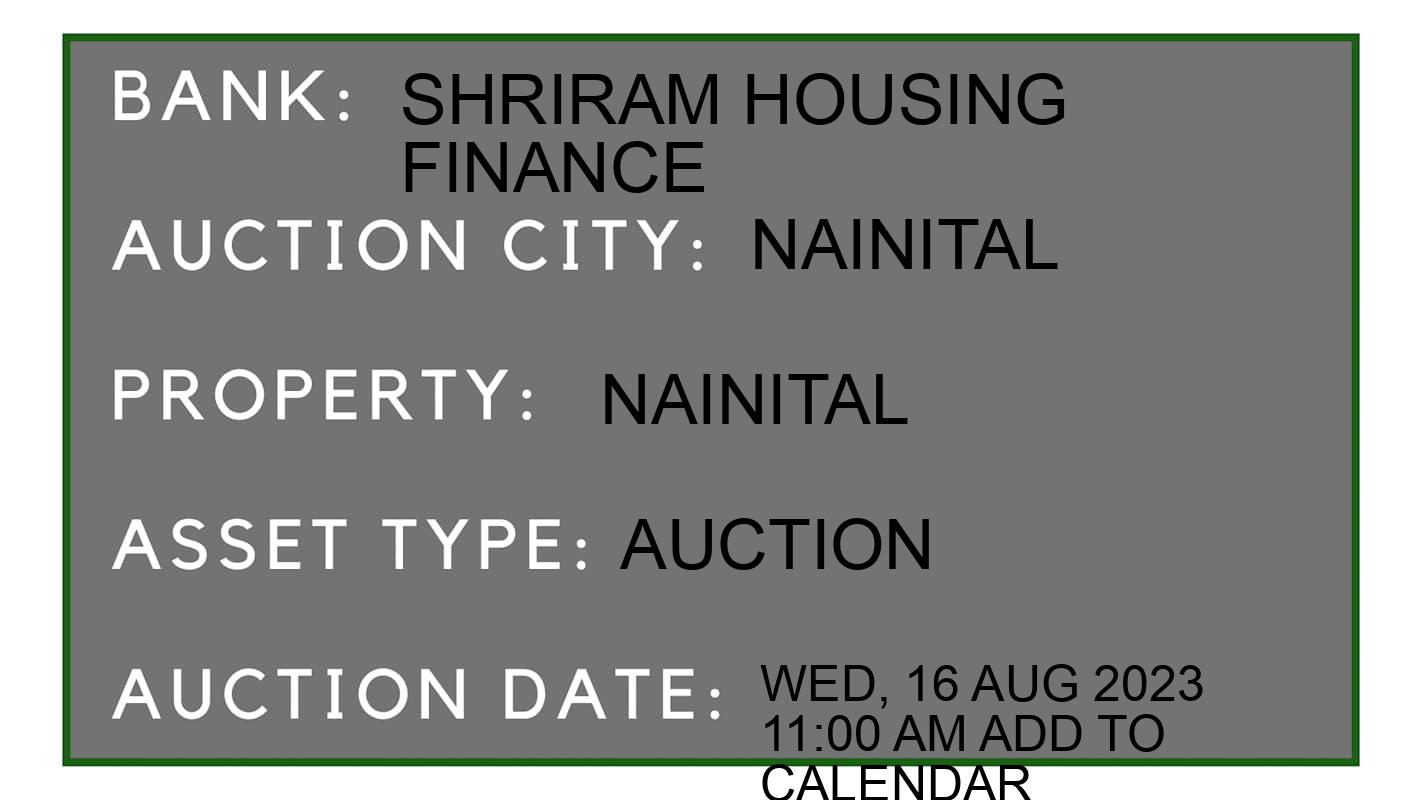 Auction Bank India - ID No: 153111 - Shriram Housing Finance Auction of Shriram Housing Finance