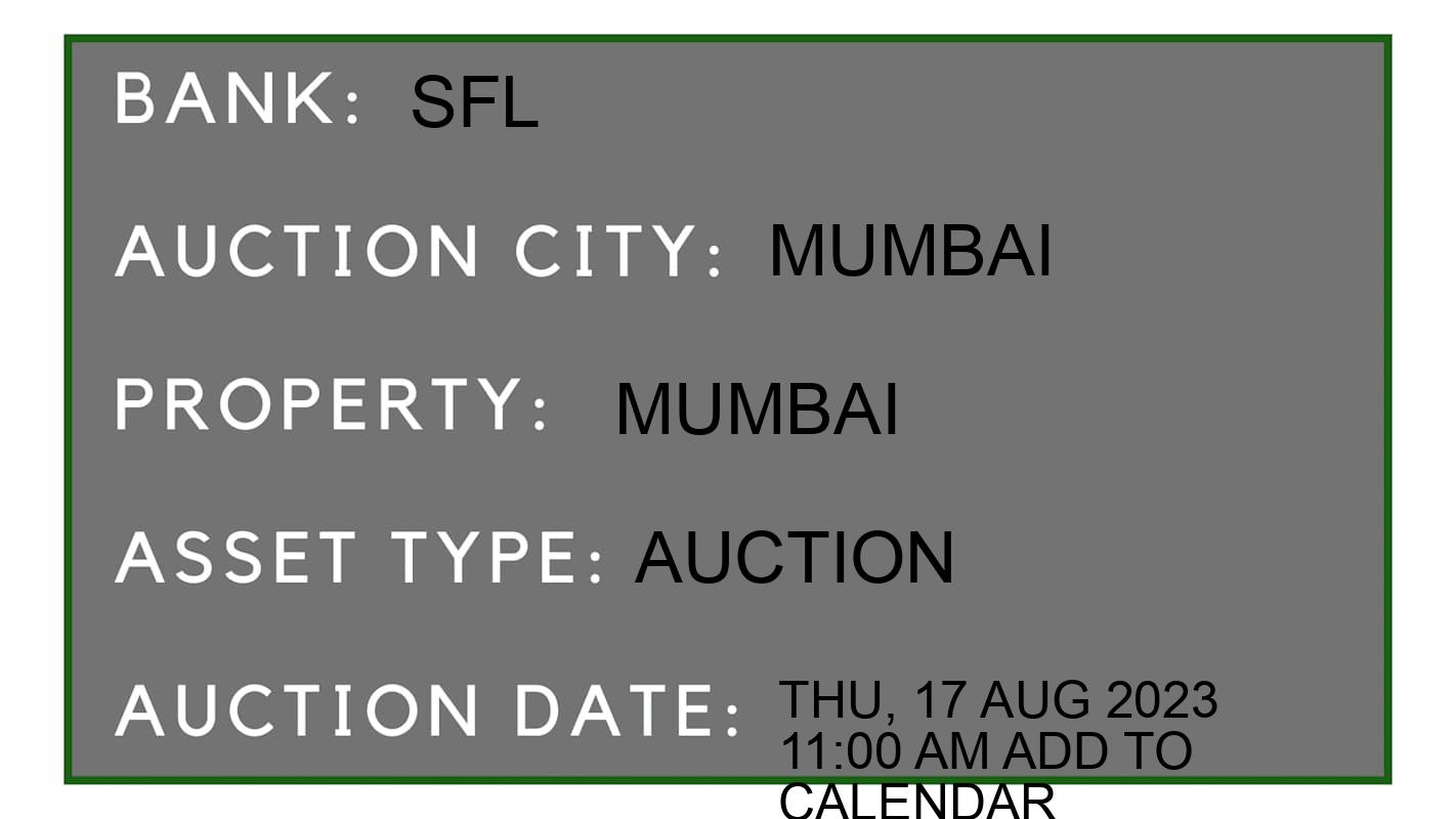 Auction Bank India - ID No: 153141 - sfl Auction of sfl