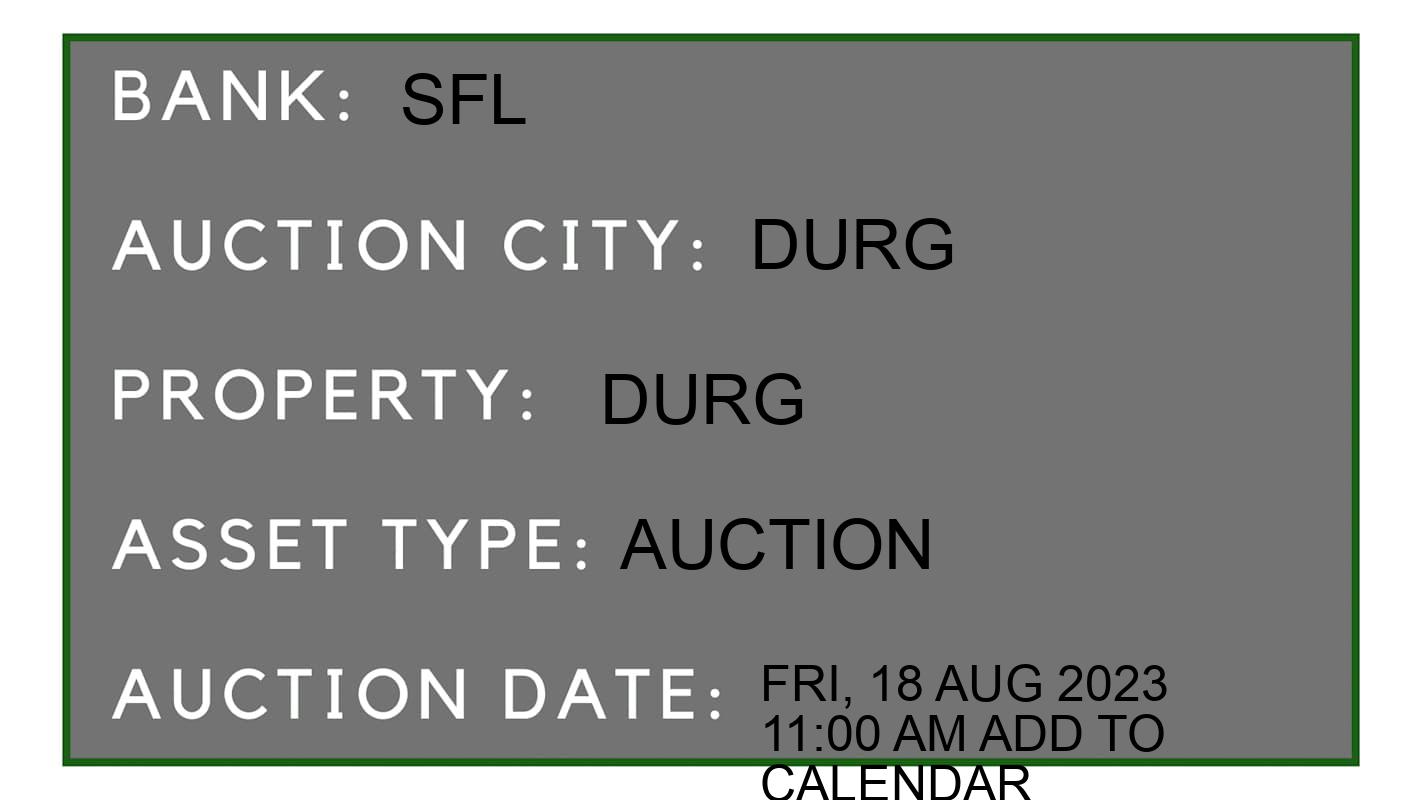 Auction Bank India - ID No: 153199 - sfl Auction of sfl