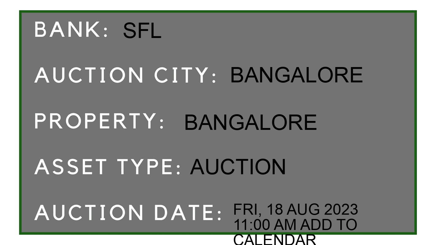 Auction Bank India - ID No: 153201 - sfl Auction of sfl