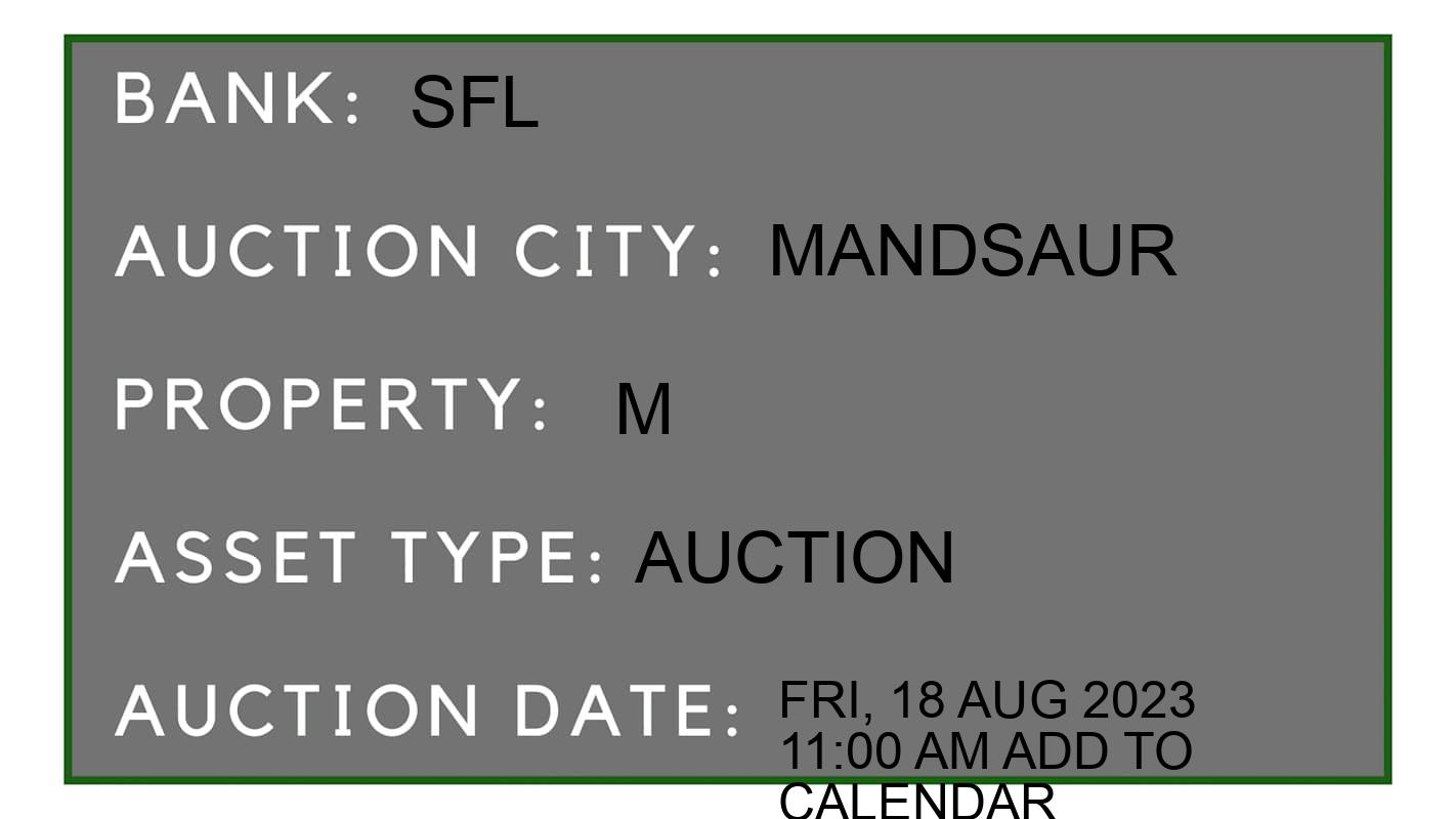 Auction Bank India - ID No: 153231 - sfl Auction of sfl