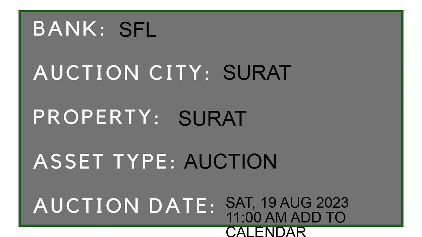 Auction Bank India - ID No: 153261 - sfl Auction of sfl