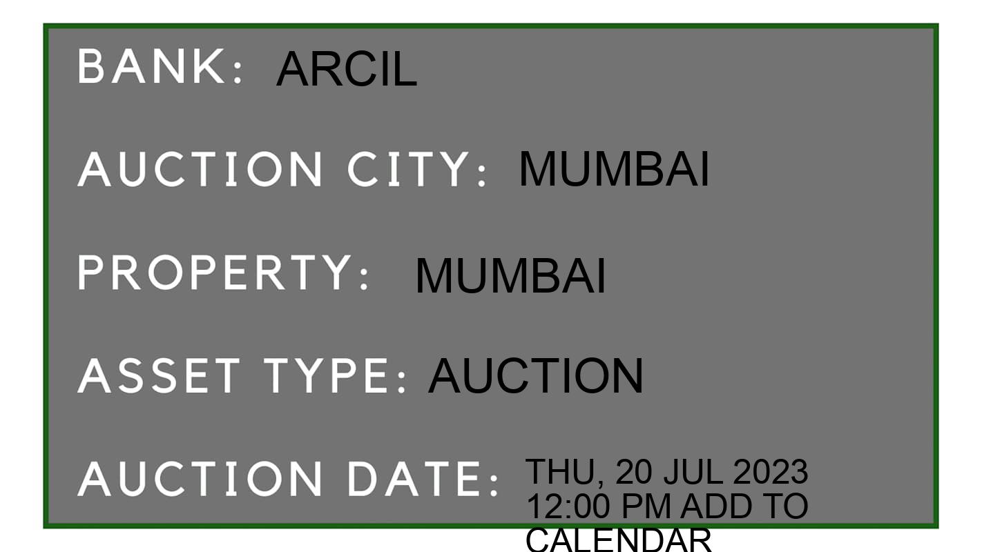 Auction Bank India - ID No: 153560 - arcil Auction of arcil