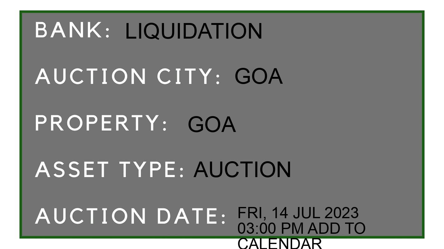 Auction Bank India - ID No: 153564 - liquidation Auction of liquidation
