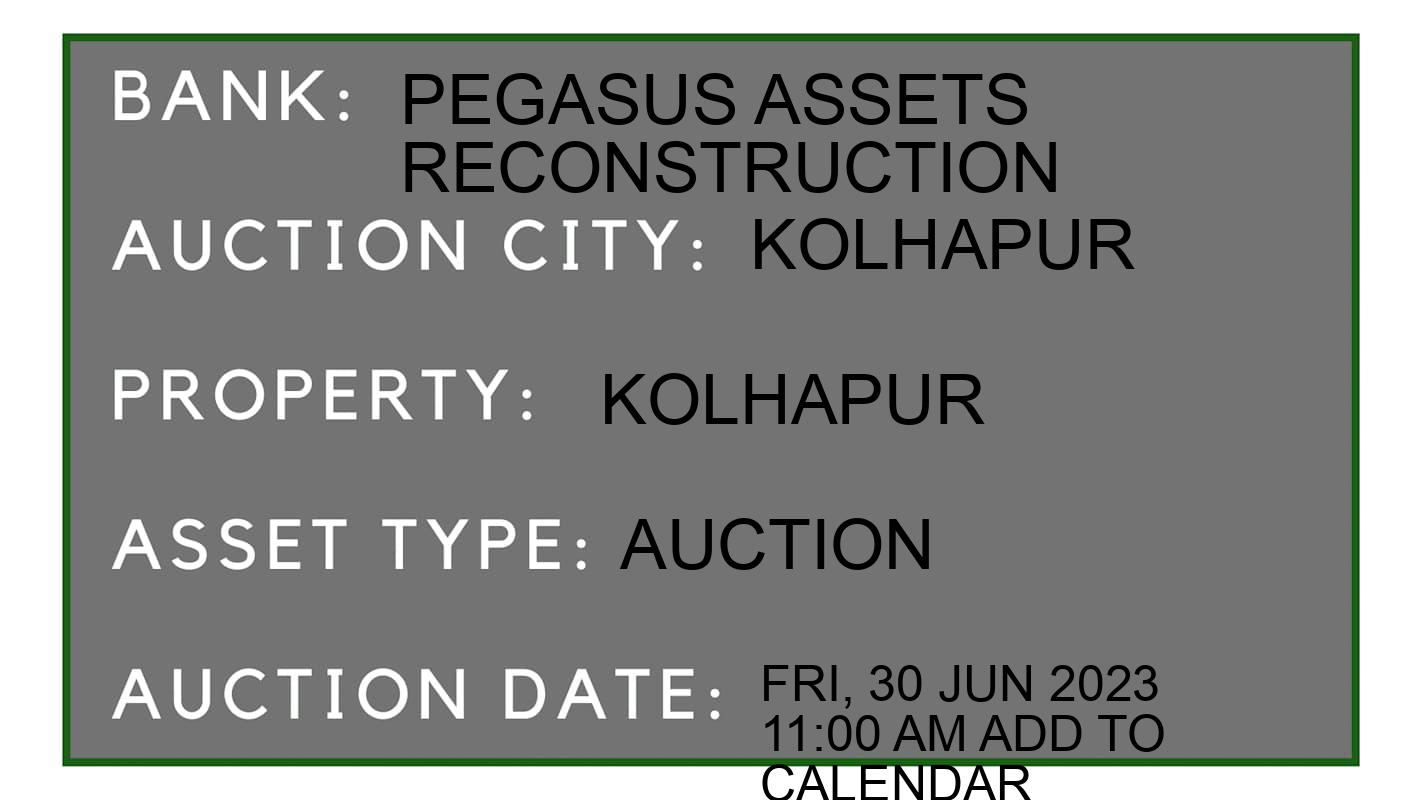 Auction Bank India - ID No: 153572 - Pegasus Assets Reconstruction Auction of Pegasus Assets Reconstruction