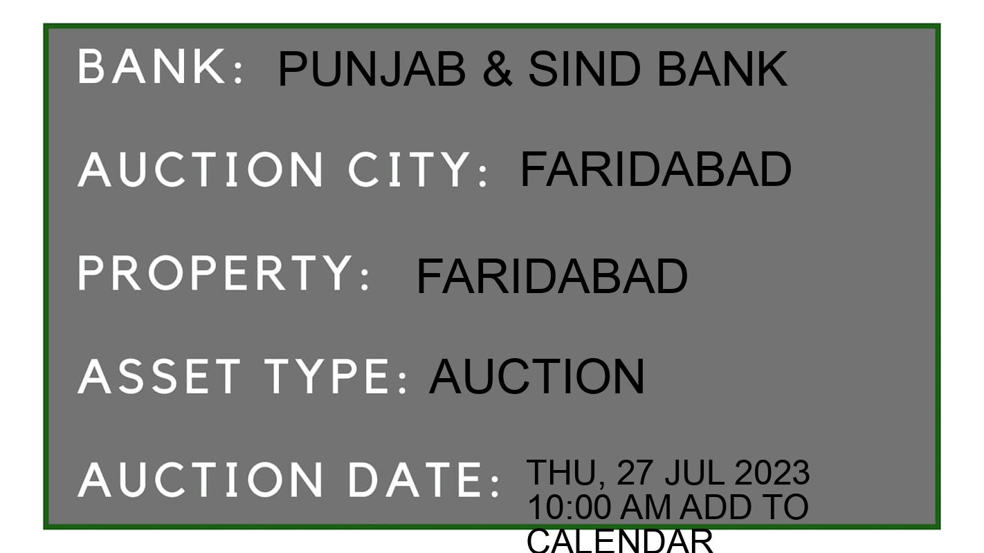 Auction Bank India - ID No: 153582 - Punjab & Sind Bank Auction of Punjab & Sind Bank