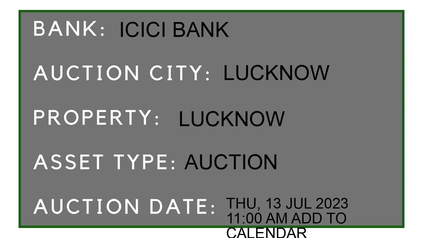 Auction Bank India - ID No: 153617 - ICICI Bank Auction of ICICI Bank