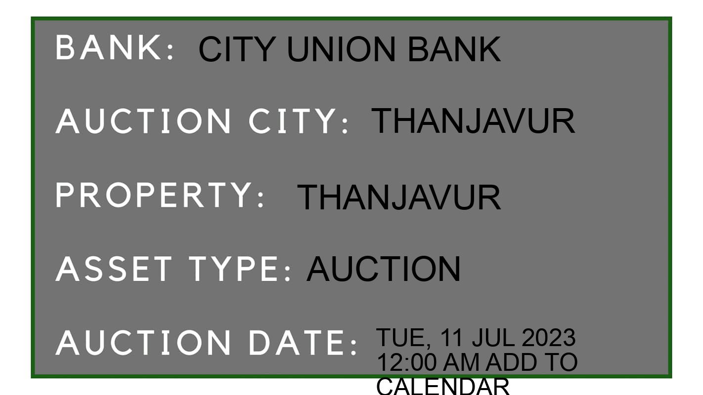 Auction Bank India - ID No: 153679 - City Union Bank Auction of City Union Bank