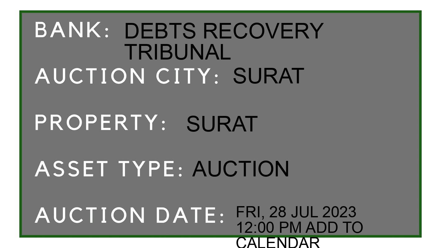 Auction Bank India - ID No: 153707 - Debts Recovery Tribunal Auction of Debts Recovery Tribunal