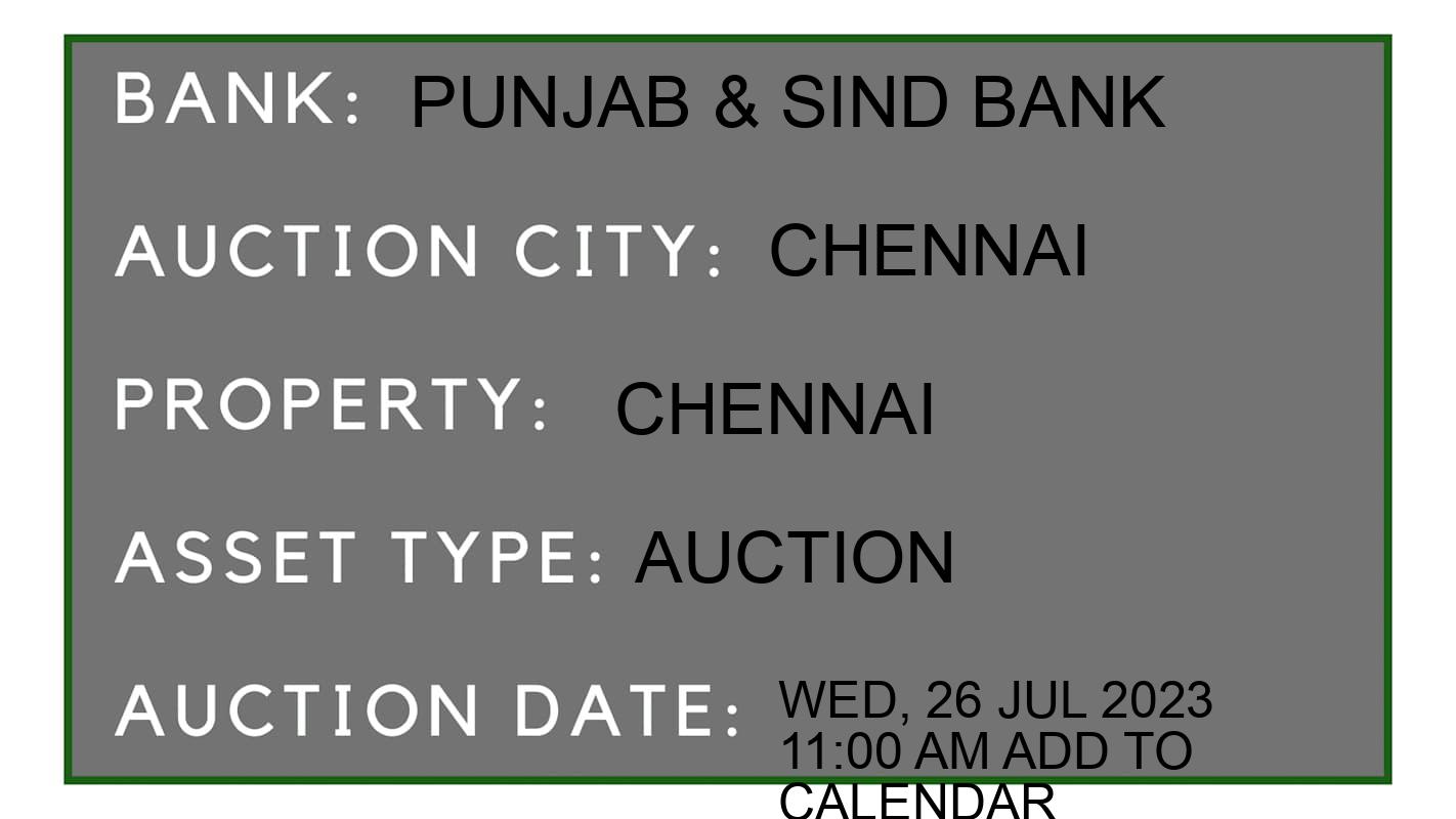 Auction Bank India - ID No: 153726 - Punjab & Sind Bank Auction of Punjab & Sind Bank