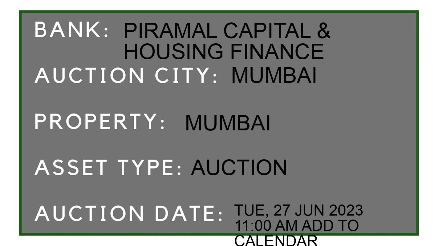 Auction Bank India - ID No: 153774 - Piramal Capital & Housing Finance Auction of Piramal Capital & Housing Finance