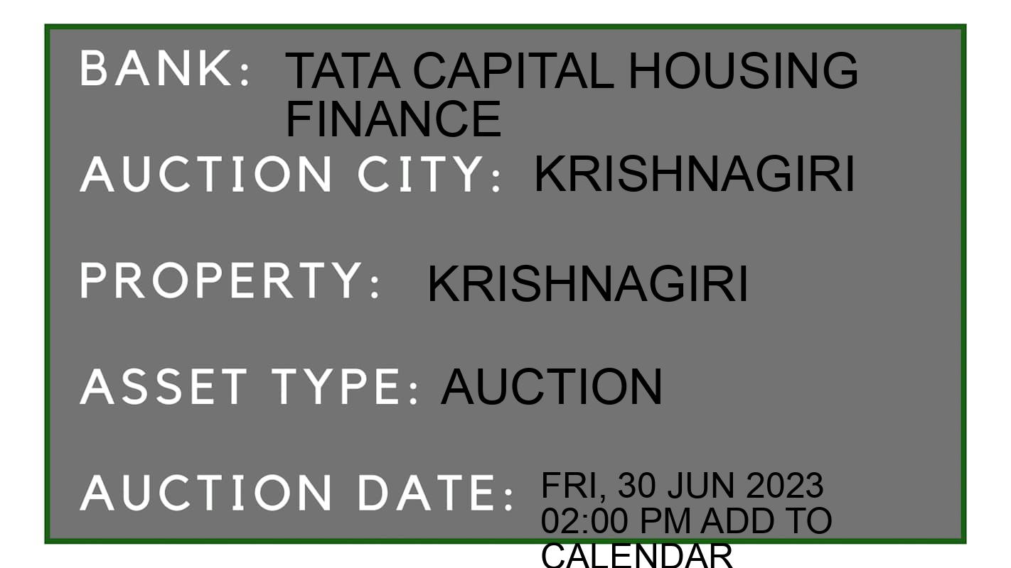 Auction Bank India - ID No: 153798 - Tata Capital Housing Finance Auction of Tata Capital Housing Finance