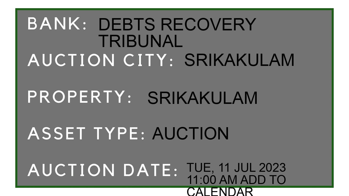 Auction Bank India - ID No: 153839 - Debts Recovery Tribunal Auction of Debts Recovery Tribunal