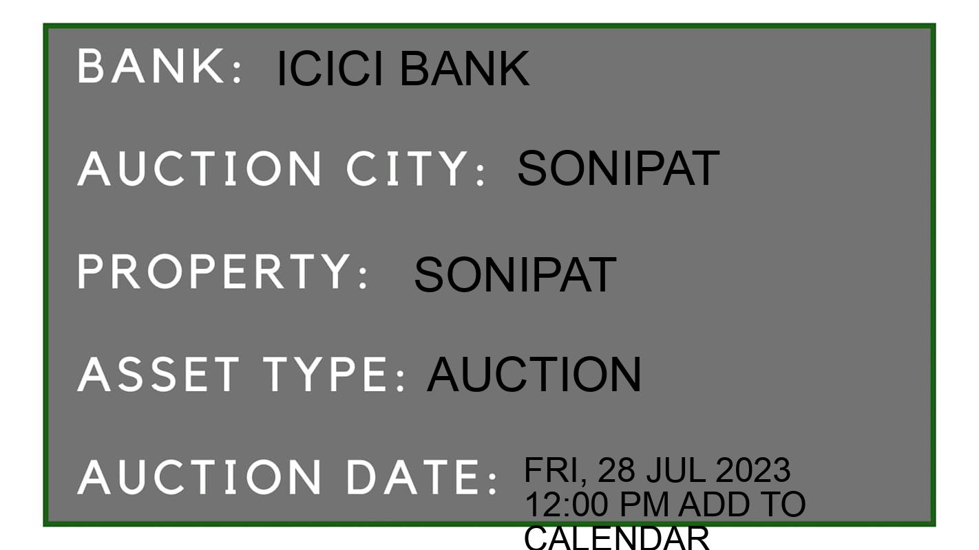 Auction Bank India - ID No: 153871 - ICICI Bank Auction of ICICI Bank