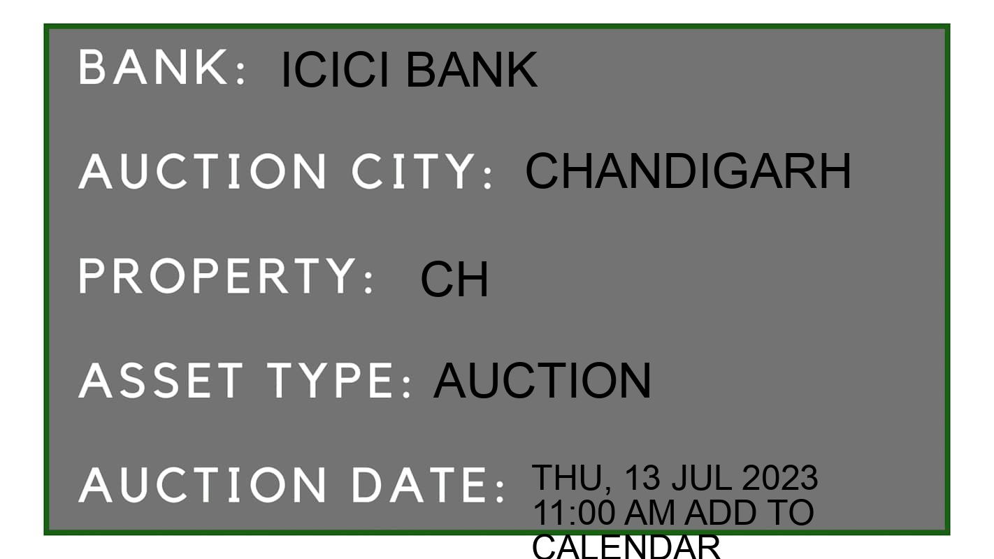 Auction Bank India - ID No: 153875 - ICICI Bank Auction of ICICI Bank