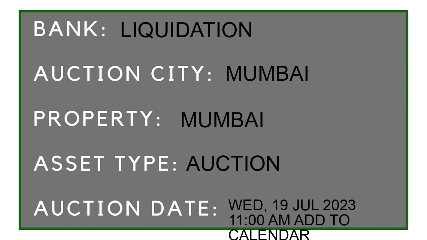 Auction Bank India - ID No: 153953 - liquidation Auction of liquidation