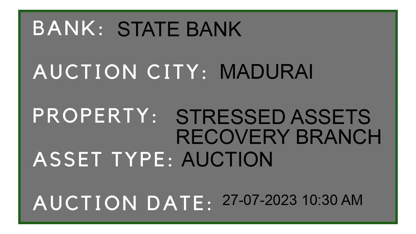 Auction Bank India - ID No: 153970 - State Bank Auction of State Bank Auctions for Plant & Machinery in Madurai, Madurai