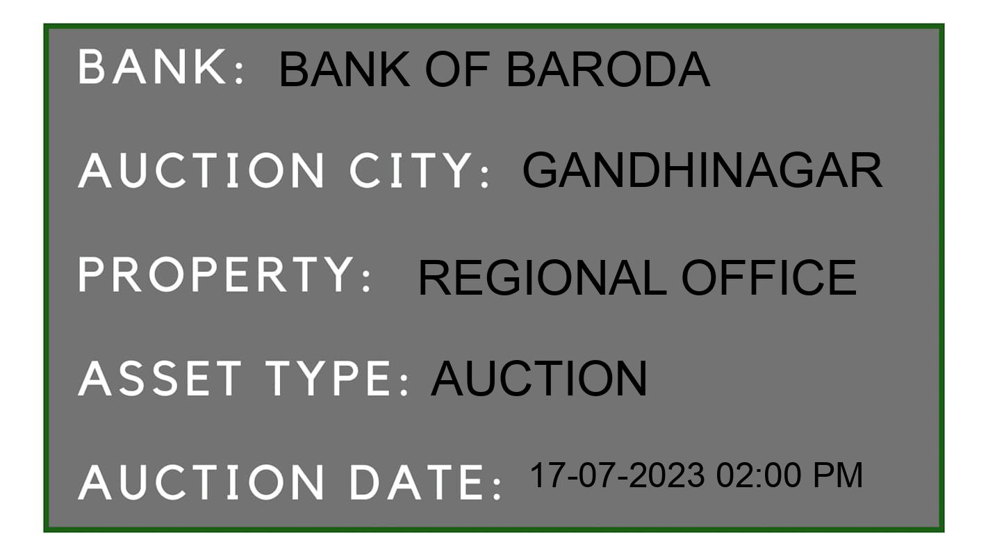 Auction Bank India - ID No: 154053 - Bank of Baroda Auction of Bank of Baroda Auctions for Vehicle Auction in Gandhinagar, Gandhinagar