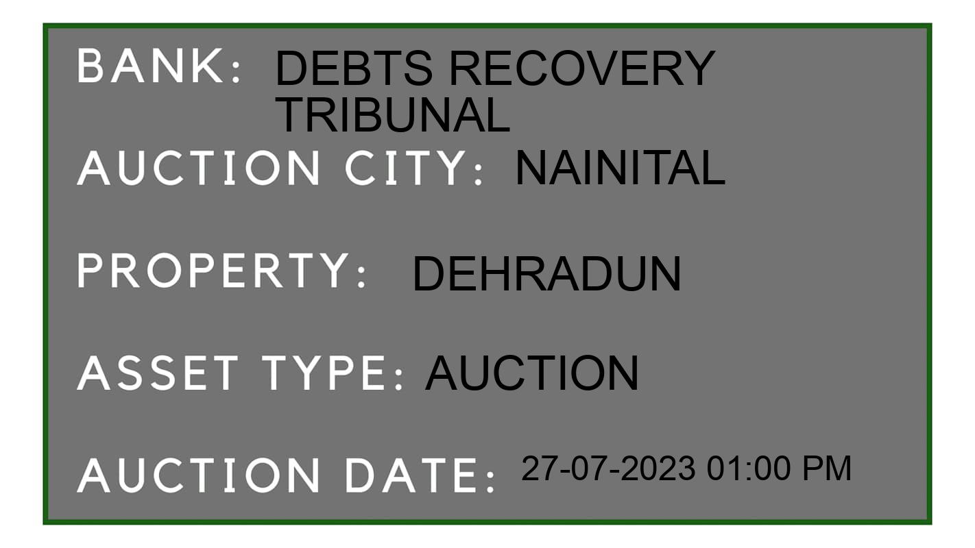 Auction Bank India - ID No: 154118 - Debts Recovery Tribunal Auction of Debts Recovery Tribunal Auctions for Residential Flat in Haldwani, Nainital