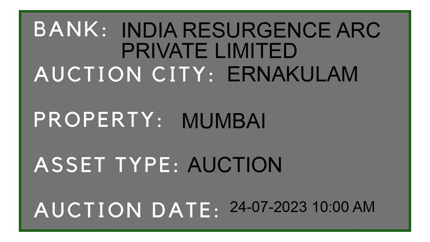 Auction Bank India - ID No: 154507 - India Resurgence ARC Private Limited Auction of India Resurgence ARC Private Limited Auctions for Land in Paravur Taluk, Ernakulam