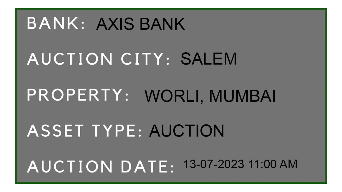 Auction Bank India - ID No: 154617 - Axis Bank Auction of Axis Bank Auctions for Residential Flat in Vazhapadi, Salem