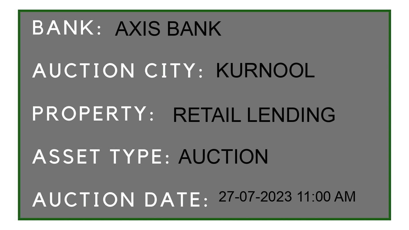 Auction Bank India - ID No: 154650 - Axis Bank Auction of Axis Bank Auctions for Residential Flat in Nandyal, Kurnool