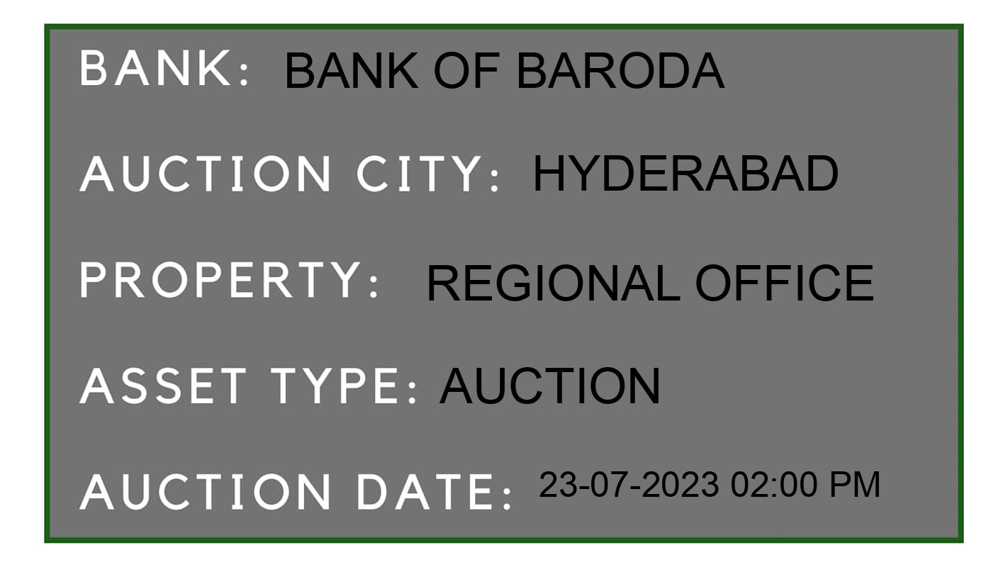 Auction Bank India - ID No: 154658 - Bank of Baroda Auction of Bank of Baroda Auctions for Vehicle Auction in Kukatpally, Hyderabad