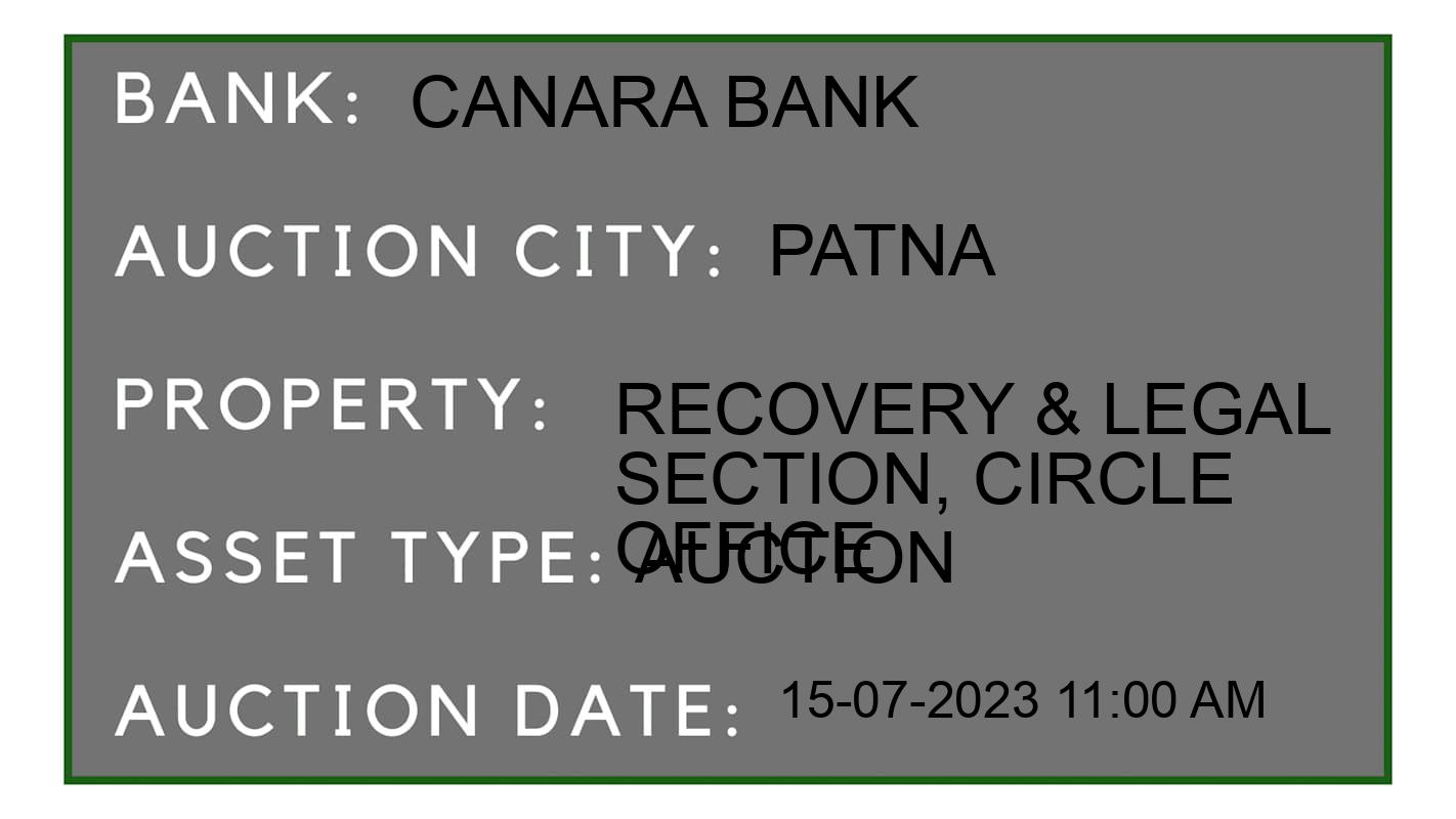Auction Bank India - ID No: 154781 - Canara Bank Auction of Canara Bank Auctions for Plot in Saharsa, Patna