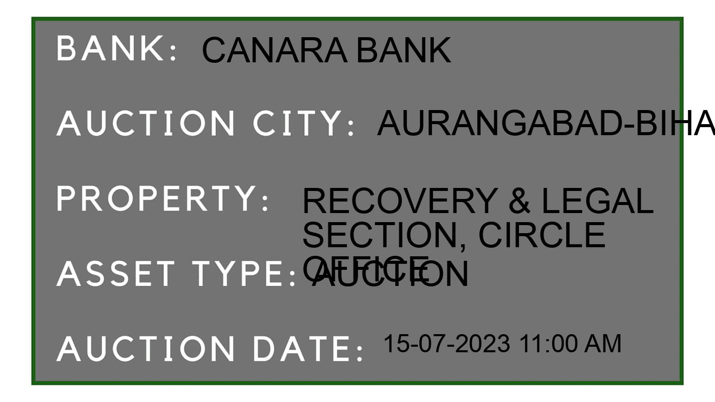 Auction Bank India - ID No: 154807 - Canara Bank Auction of Canara Bank Auctions for Plot in Aurangabad, Aurangabad-Bihar