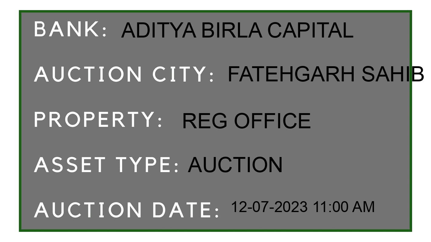 Auction Bank India - ID No: 155578 - Aditya Birla Capital Auction of Aditya Birla Capital Auctions for House in Halloal, Fatehgarh Sahib