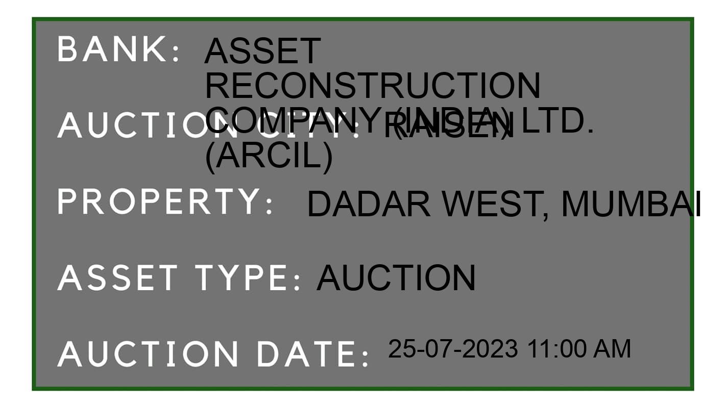Auction Bank India - ID No: 155586 - Asset  Reconstruction Company (India) Ltd. (Arcil) Auction of Asset  Reconstruction Company (India) Ltd. (Arcil) Auctions for Residential Flat in manakapur, Raisen