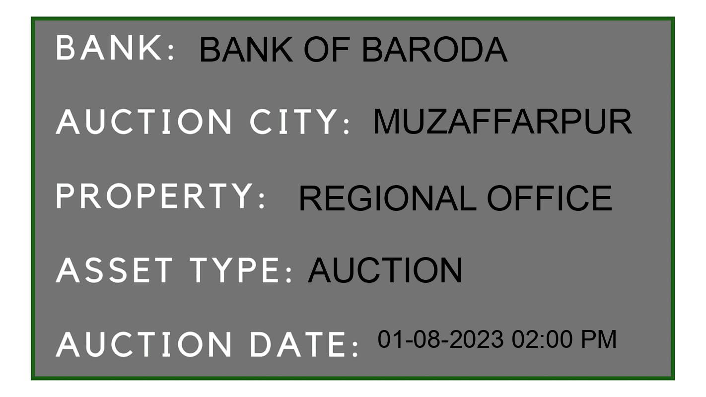 Auction Bank India - ID No: 155603 - Bank of Baroda Auction of Bank of Baroda Auctions for Land And Building in Mushari, Muzaffarpur
