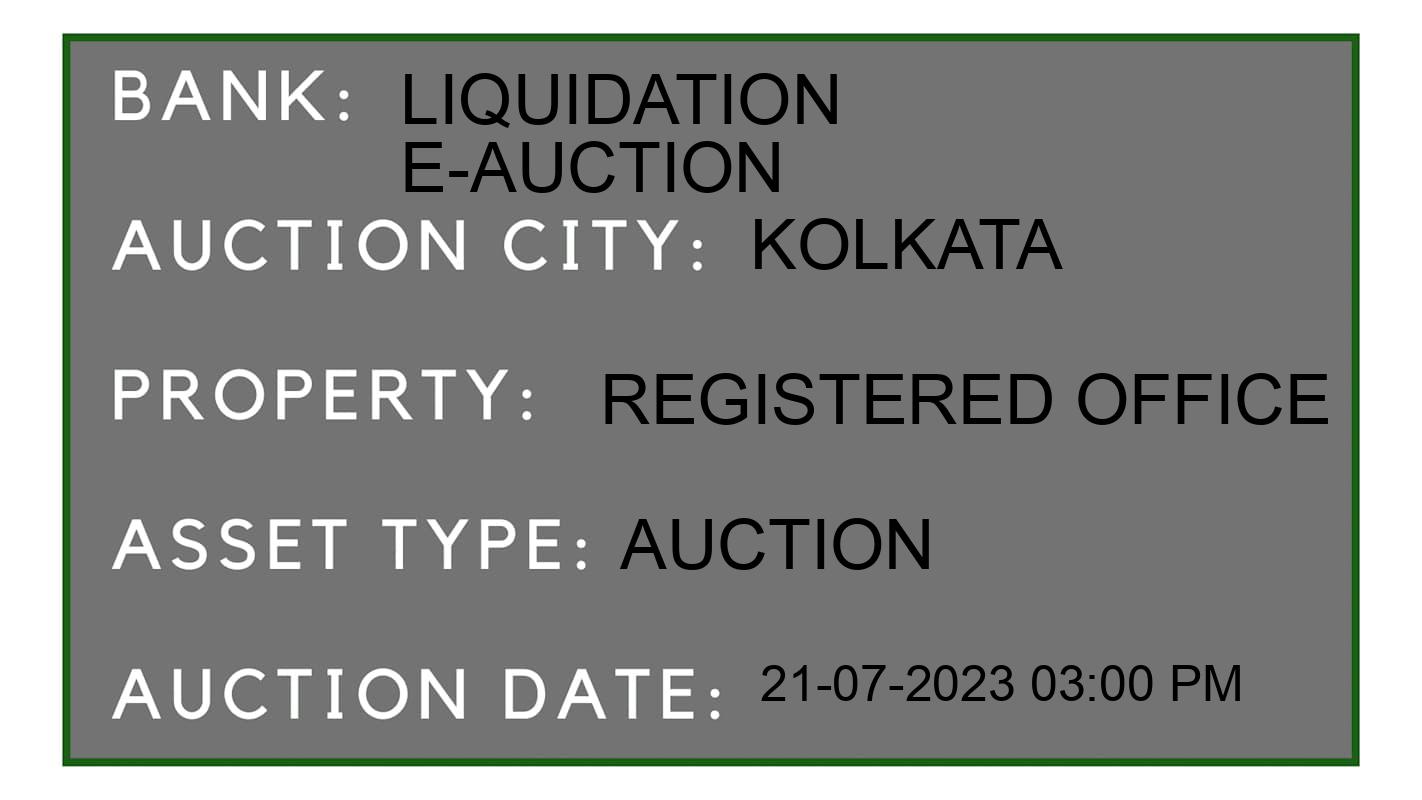 Auction Bank India - ID No: 155780 - Liquidation E-Auction Auction of Liquidation E-Auction Auctions for Others in Kolkata, Kolkata