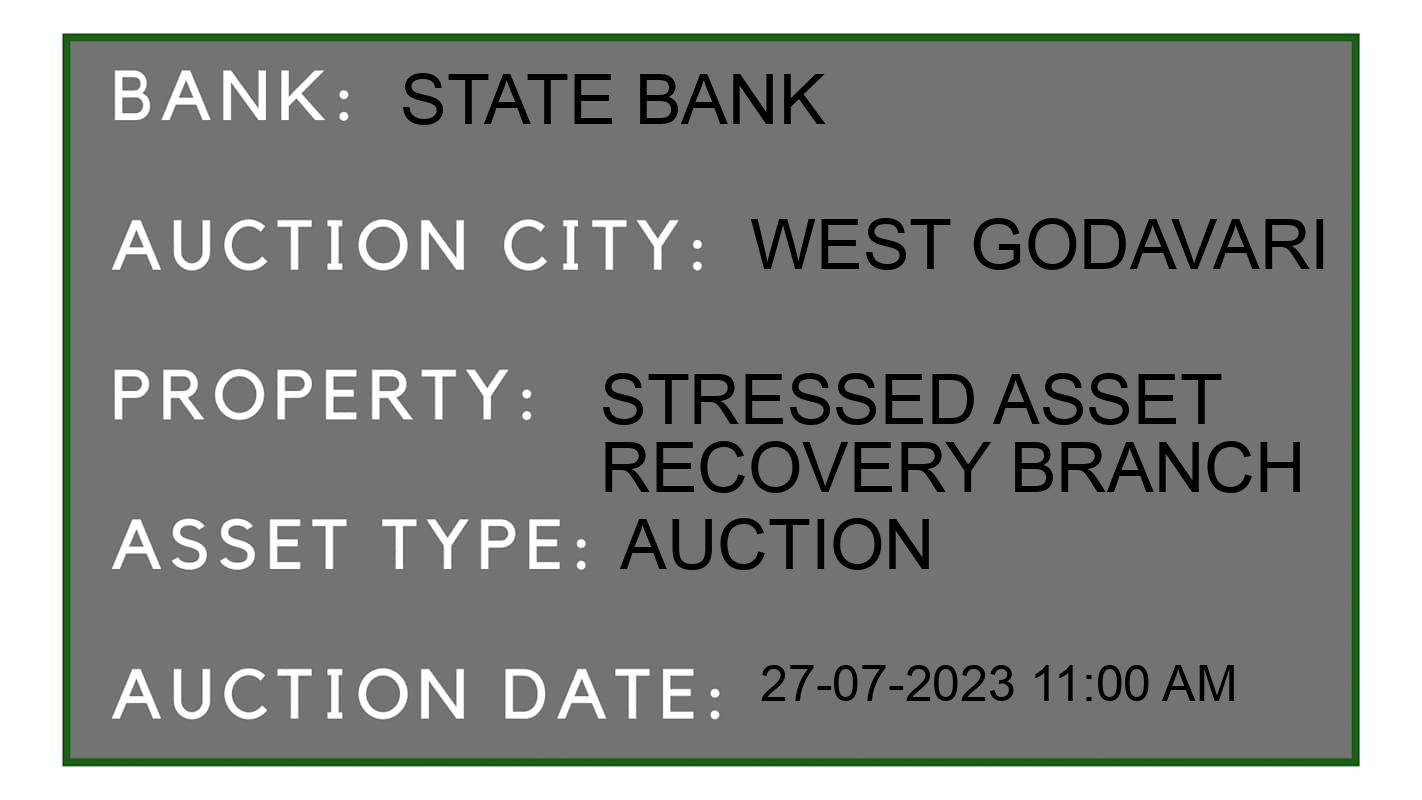 Auction Bank India - ID No: 155811 - State Bank Auction of State Bank Auctions for Land in Denduluru, West Godavari
