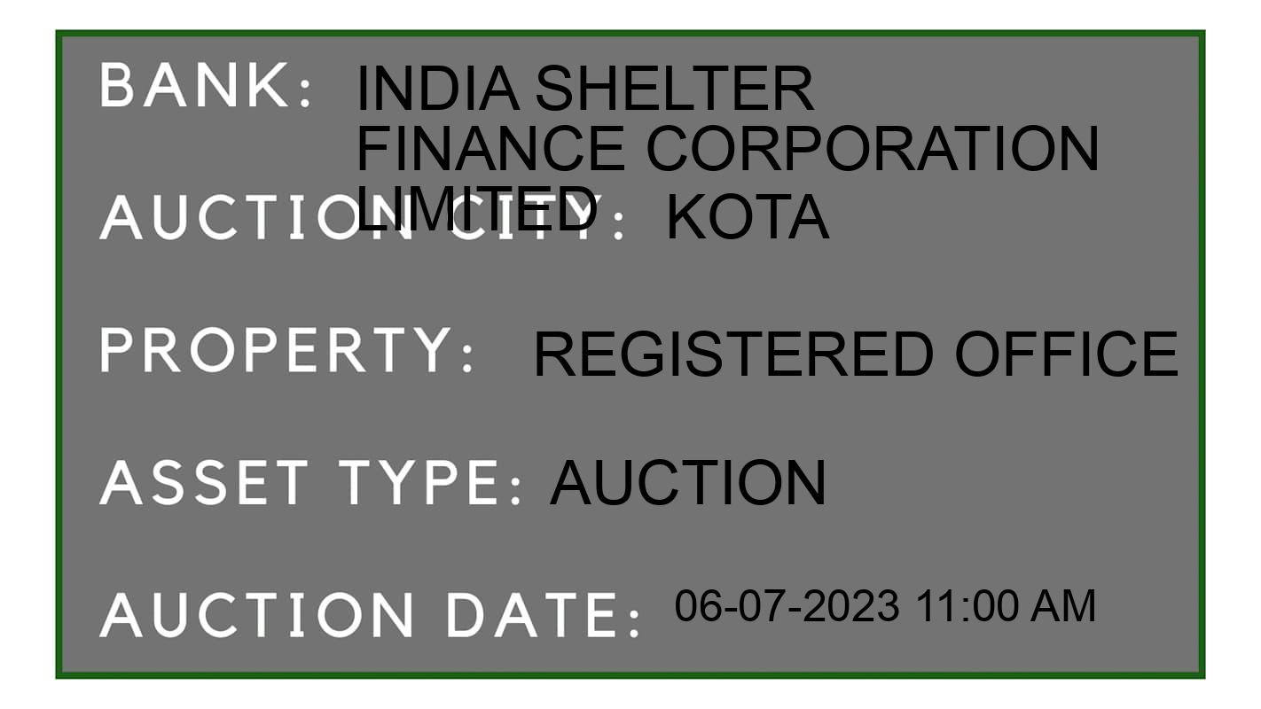 Auction Bank India - ID No: 155820 - India Shelter Finance Corporation Limited Auction of India Shelter Finance Corporation Limited Auctions for Residential Flat in Kota, Jaipur, Kota