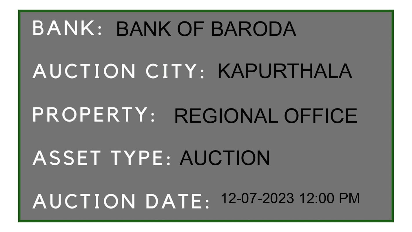 Auction Bank India - ID No: 155844 - Bank of Baroda Auction of Bank of Baroda Auctions for Residential House in Phagwara, Kapurthala