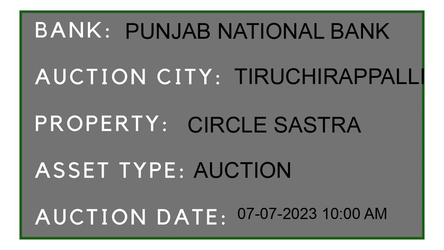 Auction Bank India - ID No: 156278 - Punjab National Bank Auction of Punjab National Bank Auctions for Plot in Thiruverumbur, Tiruchirappalli