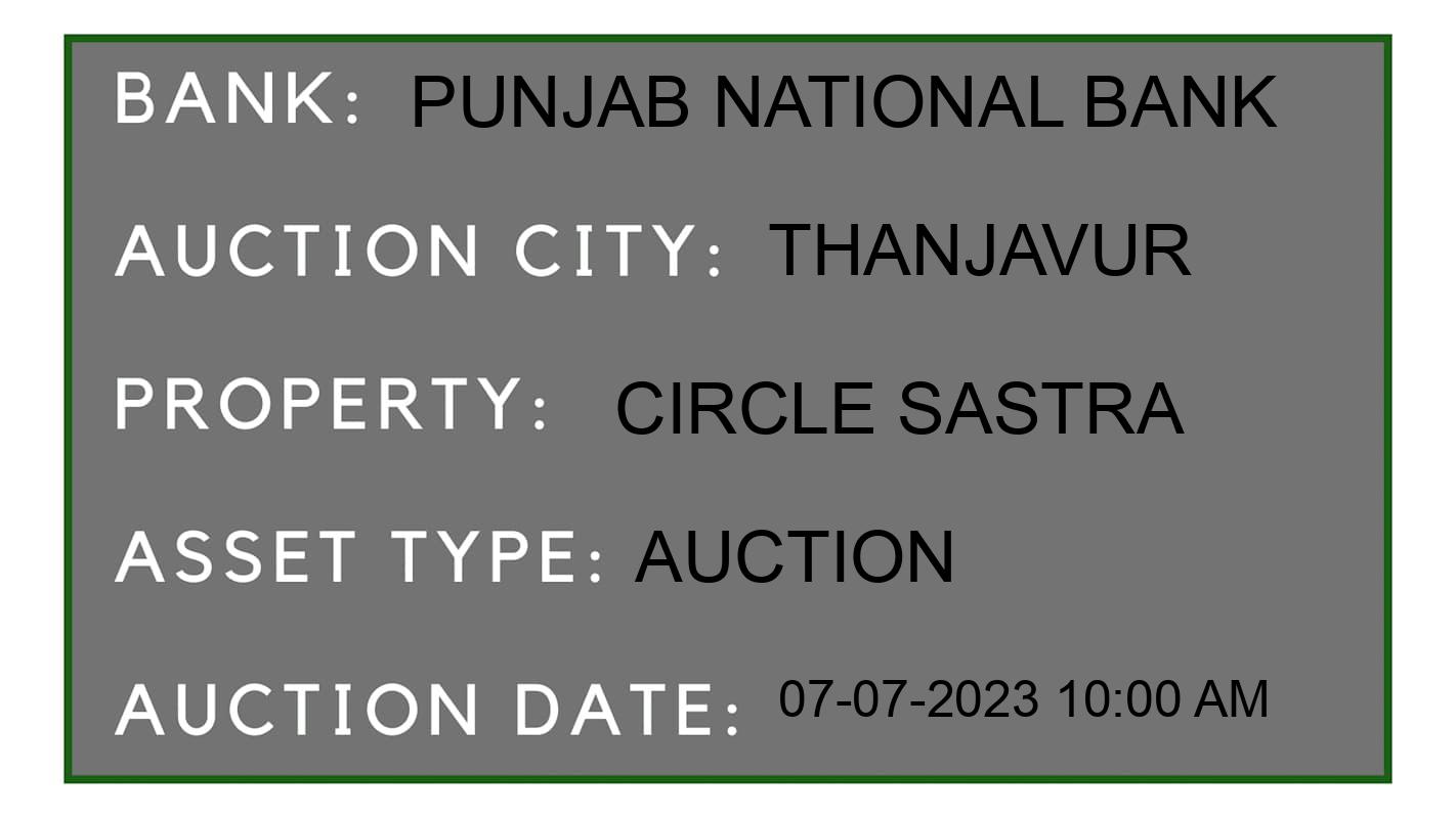 Auction Bank India - ID No: 156279 - Punjab National Bank Auction of Punjab National Bank Auctions for Land And Building in Thanjavur Taluk, Thanjavur