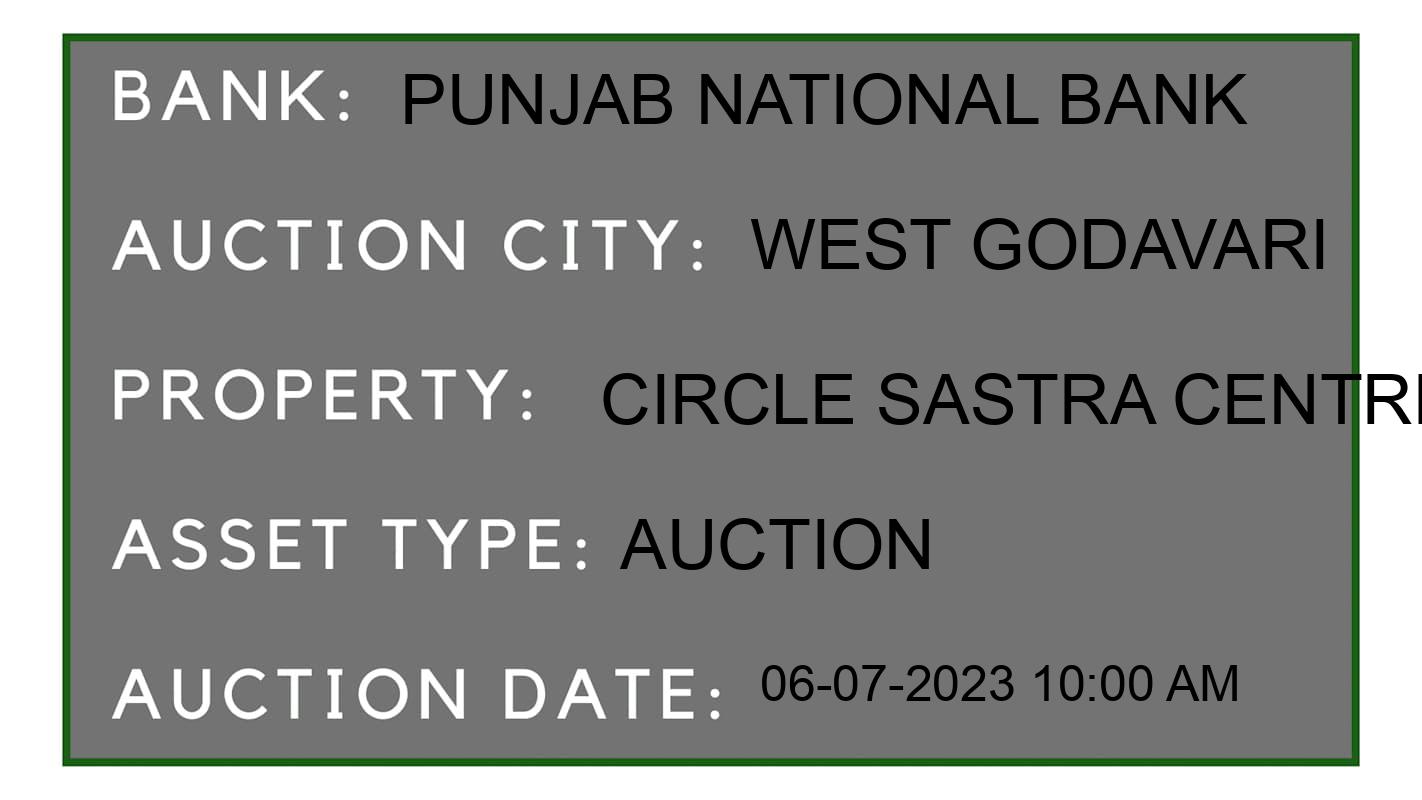 Auction Bank India - ID No: 156427 - Punjab National Bank Auction of Punjab National Bank Auctions for Residential Flat in Tanuku, West Godavari