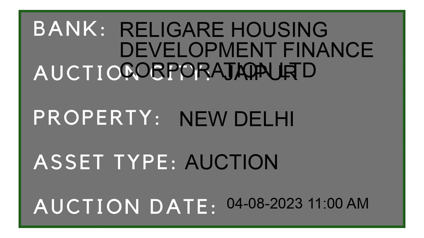 Auction Bank India - ID No: 156449 - Religare Housing Development Finance Corporation Ltd Auction of Religare Housing Development Finance Corporation Ltd Auctions for Residential Flat in Sanganer, Jaipur
