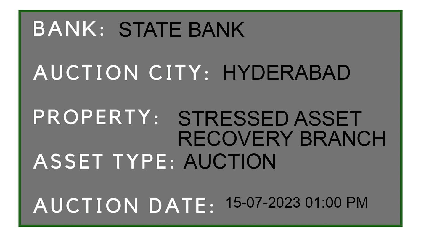 Auction Bank India - ID No: 156474 - State Bank Auction of State Bank Auctions for Vehicle Auction in Hyderabad, Hyderabad