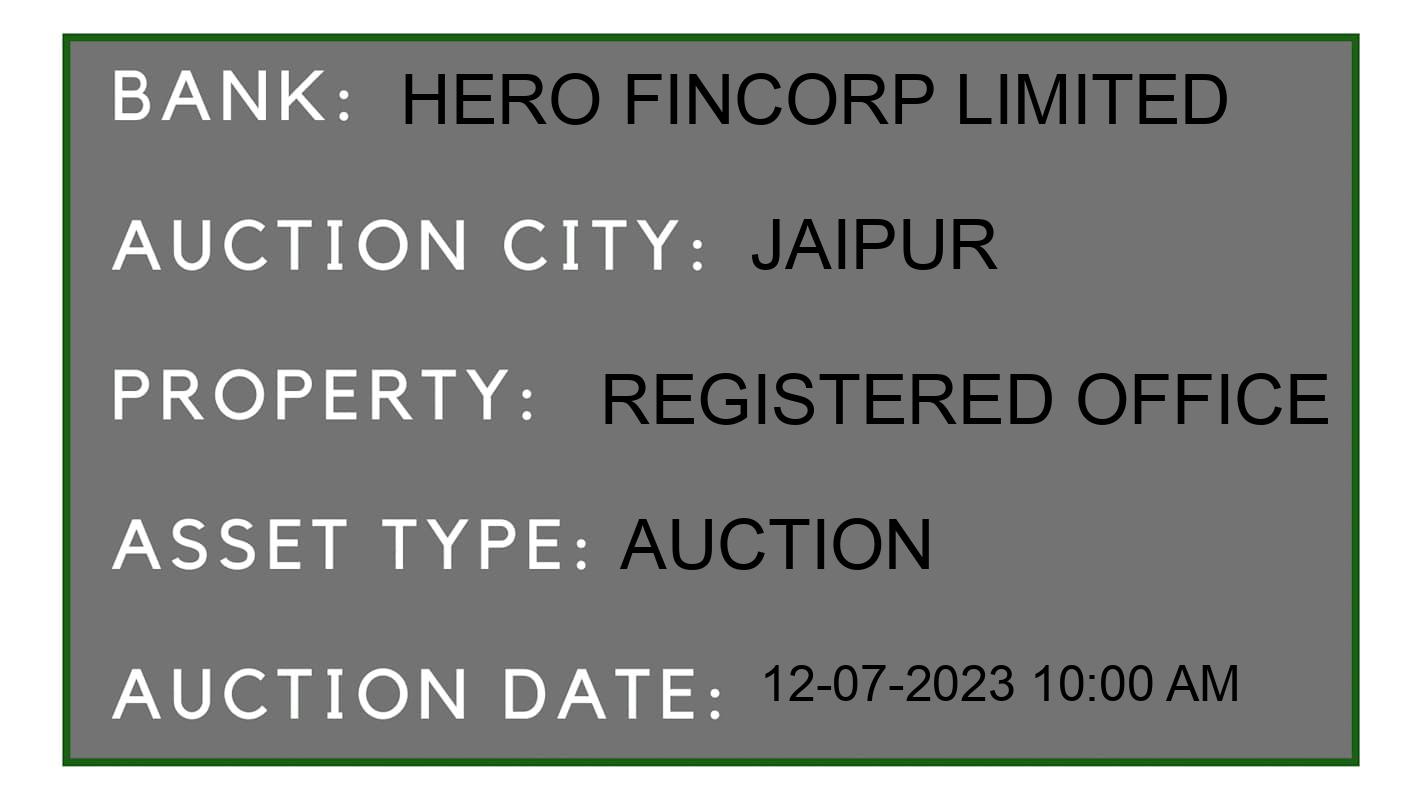 Auction Bank India - ID No: 156616 - Hero Fincorp Limited Auction of Hero Fincorp Limited Auctions for Residential Flat in JAIPUR, Jaipur