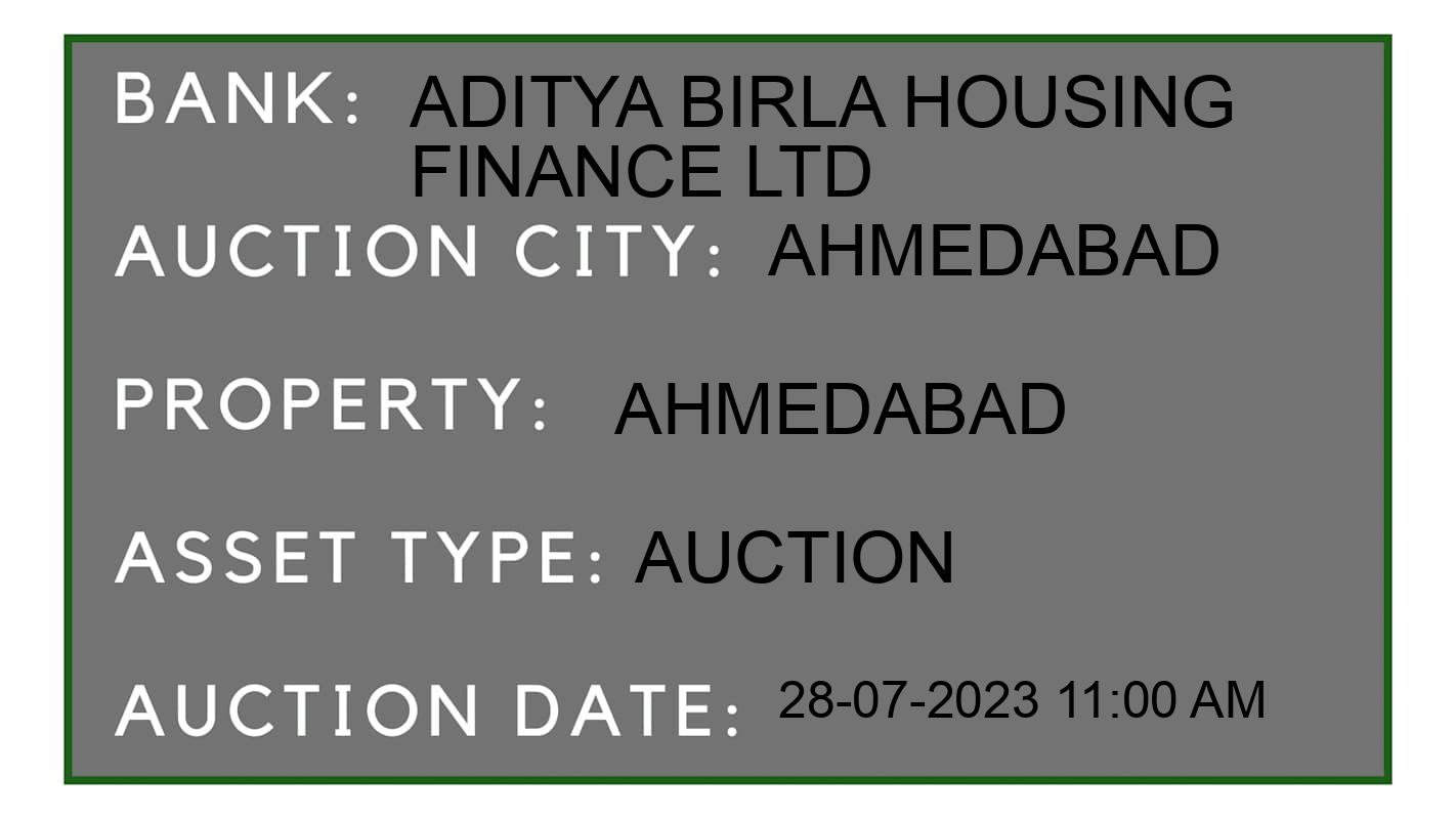 Auction Bank India - ID No: 157028 - Aditya Birla Housing Finance Ltd Auction of Aditya Birla Housing Finance Ltd Auctions for Residential Flat in Ghodasar, Ahmedabad