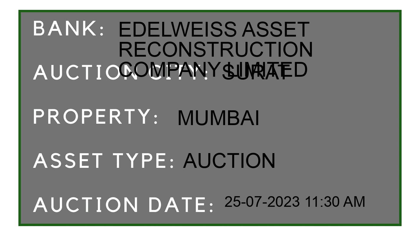 Auction Bank India - ID No: 157044 - Edelweiss Asset Reconstruction Company Limited Auction of Edelweiss Asset Reconstruction Company Limited Auctions for Residential Flat in Kamrej, Surat