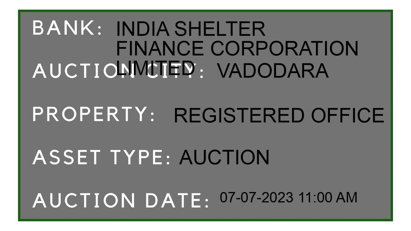 Auction Bank India - ID No: 157090 - India Shelter Finance Corporation Limited Auction of India Shelter Finance Corporation Limited Auctions for Residential Flat in Vadodara, Vadodara