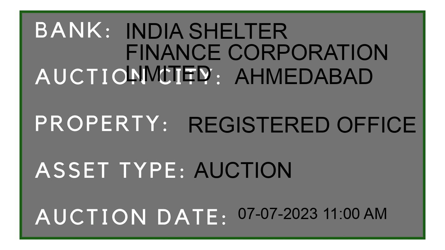 Auction Bank India - ID No: 157092 - India Shelter Finance Corporation Limited Auction of India Shelter Finance Corporation Limited Auctions for Residential Flat in Ahmedabad, Ahmedabad